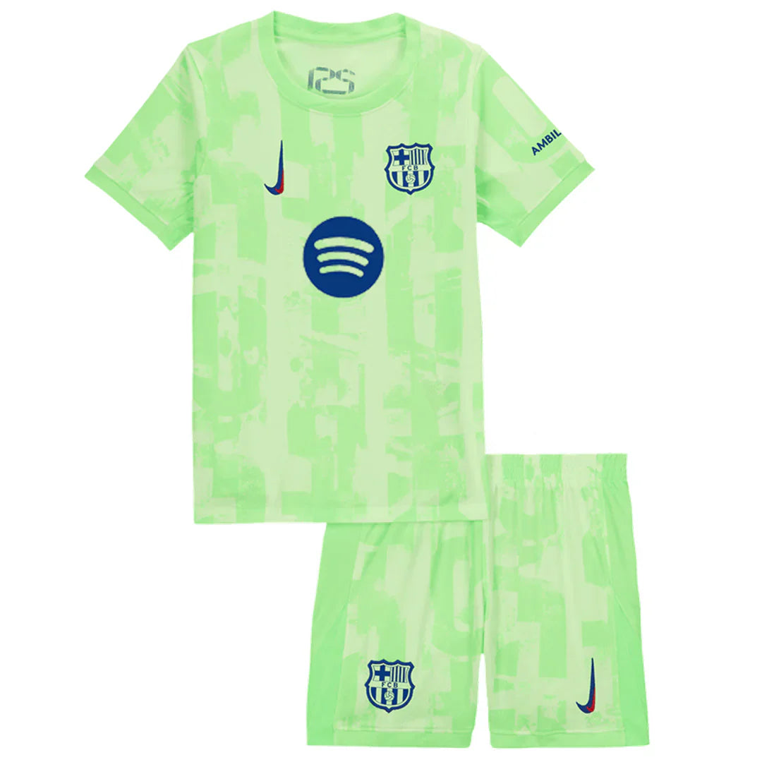 Camiseta infantil FC Barcelona Verde Lima 2025/2026