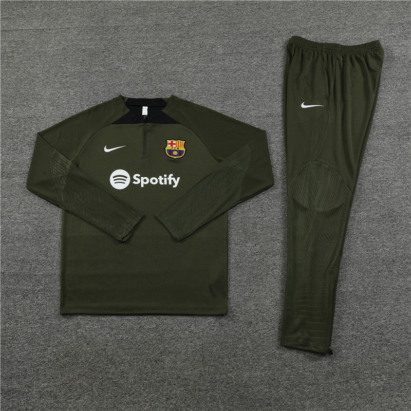 Barcelona 23-24 Fato de Treino Verde Militar