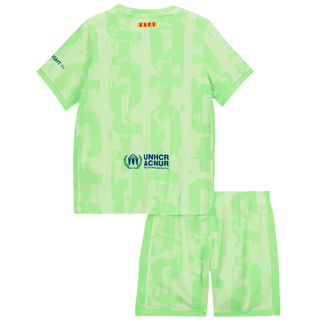 Camiseta infantil FC Barcelona Verde Lima 2025/2026