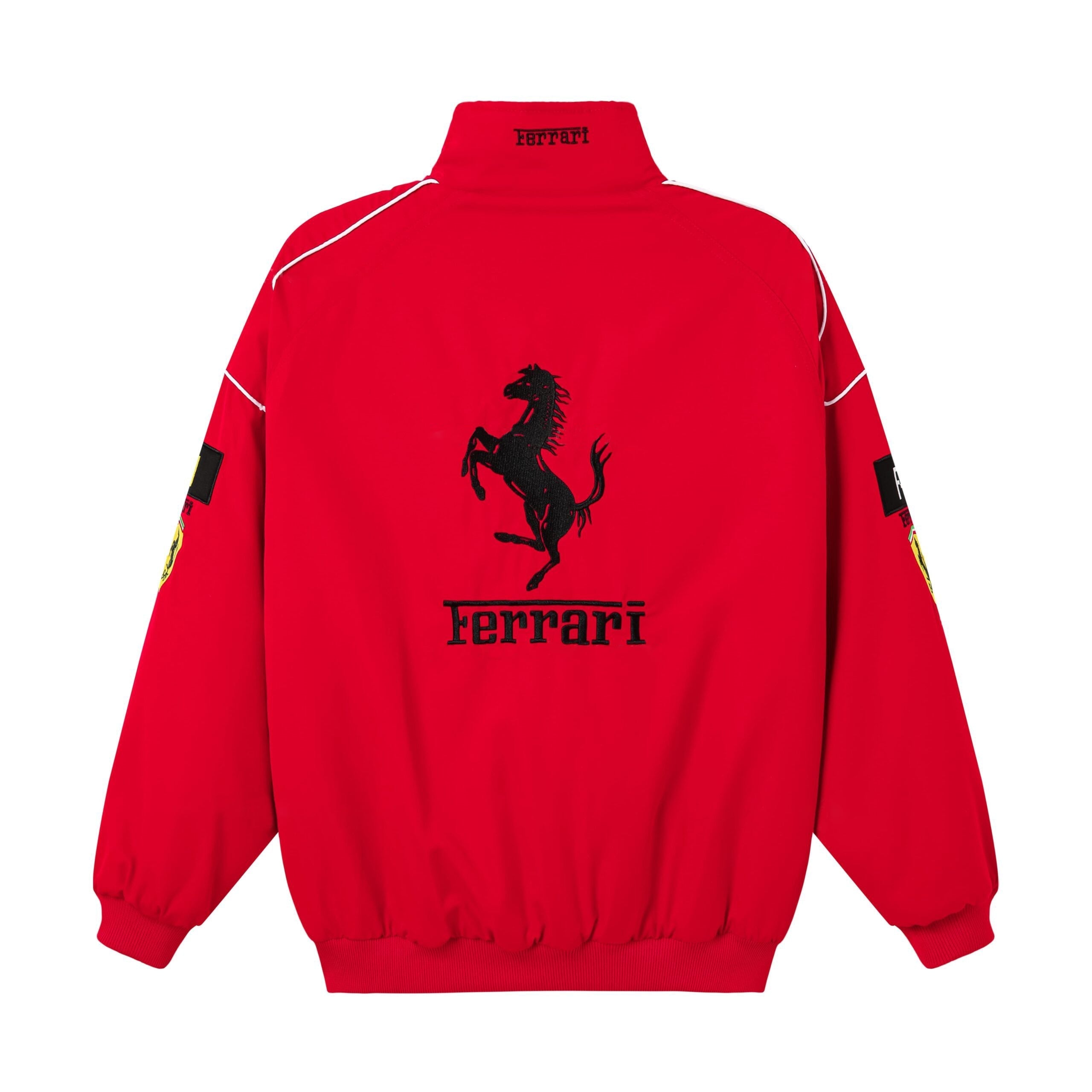 Rari F1 Racing Team Jacket – Red Scuderia Motorsport Zip-Up Coat
