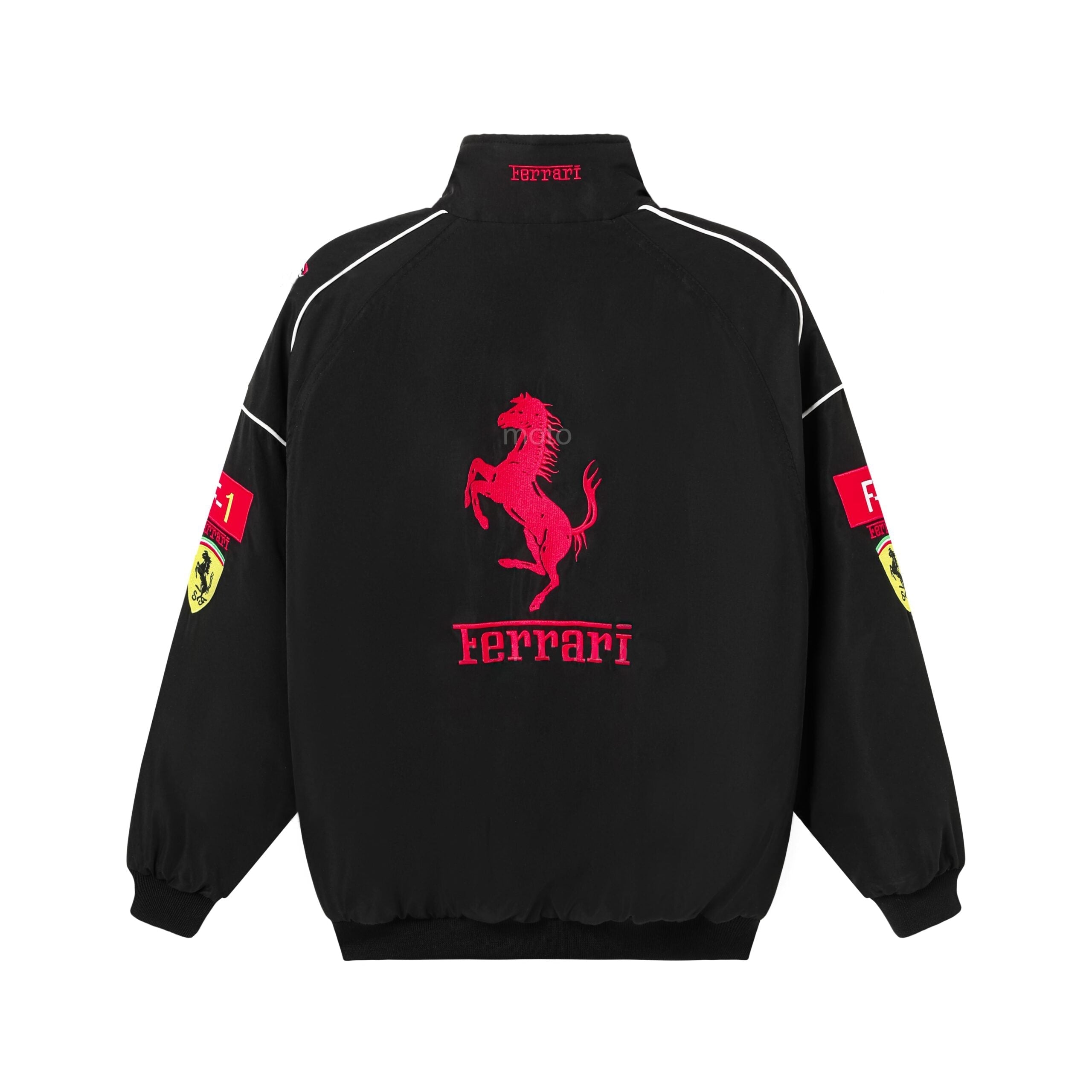 Veste Équipe de Course Rari F1 – Manteau Zippé Scuderia Motorsport Noir