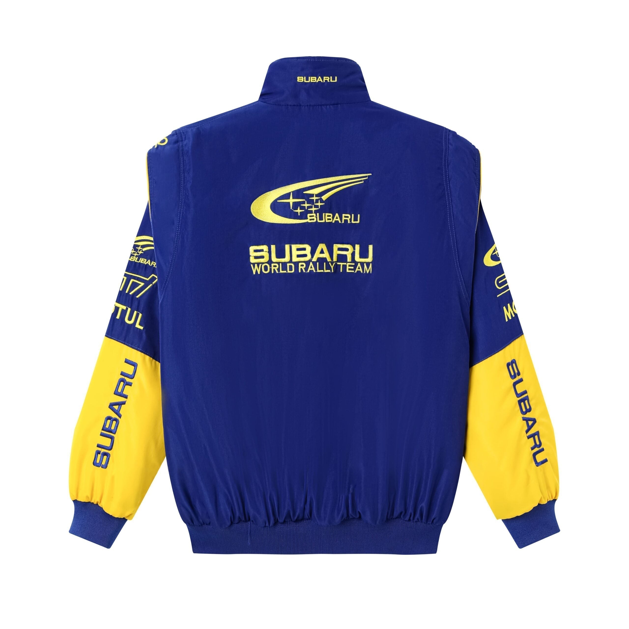 Subaru World Rally Team Jas – Blauwe & Gele Motorsport Racing Ritsjas