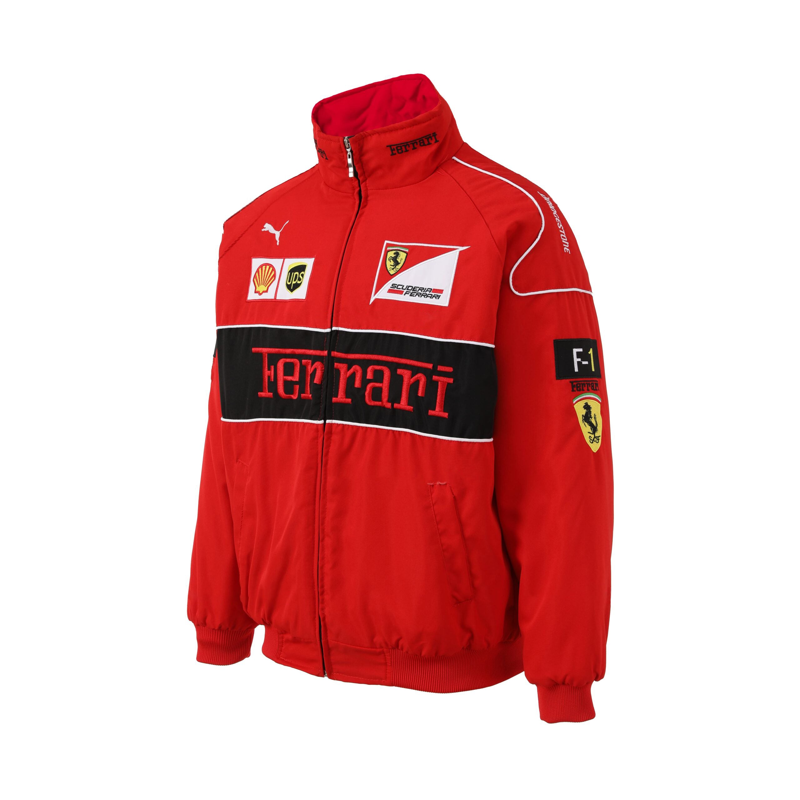 Rari F1 Racing Team Jacket – Red Scuderia Motorsport Zip-Up Coat