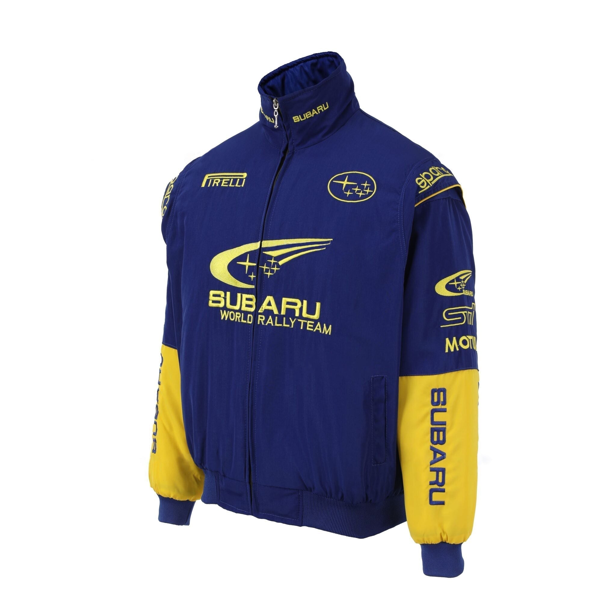 Subaru World Rally Team Jas – Blauwe & Gele Motorsport Racing Ritsjas