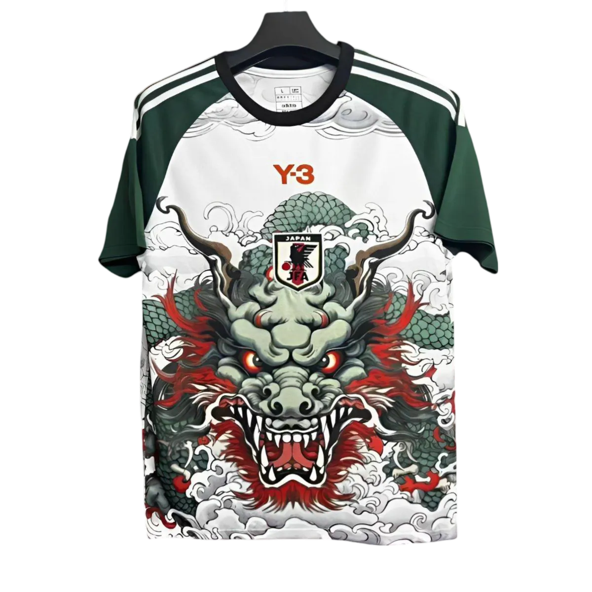 2024-2025 Japan x Y3 Grün Weiß Drache – Sonderausgabe Trikot