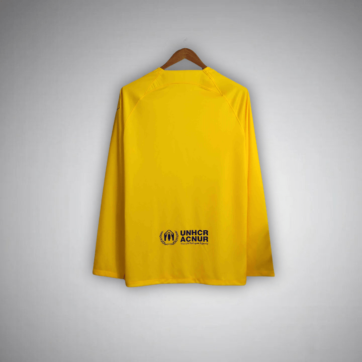 2023/2024 FC Barcelona Auswärts-Trikot mit langen Ärmeln