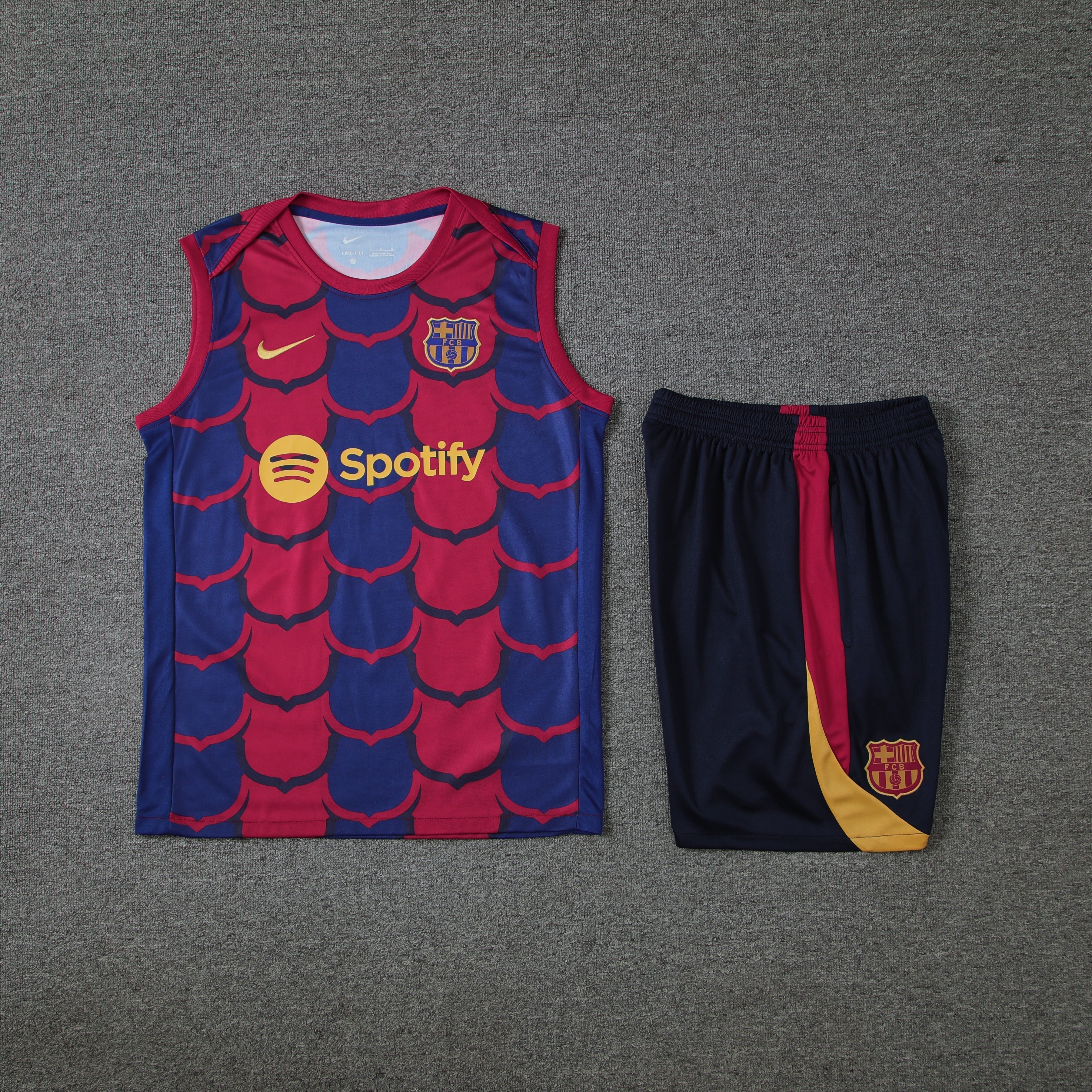 Conjunto de Treino Sem Mangas Barcelona 2024/25