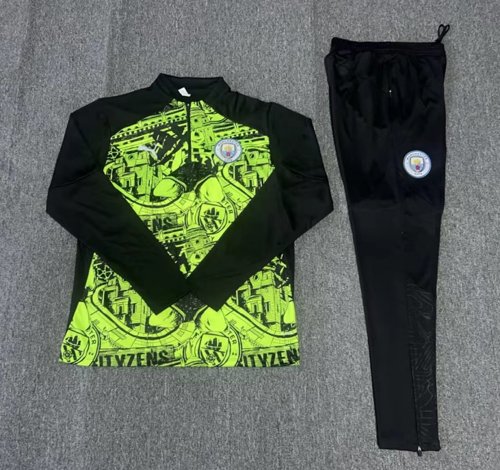 Tuta Manchester City 24/25 Nera e verde
