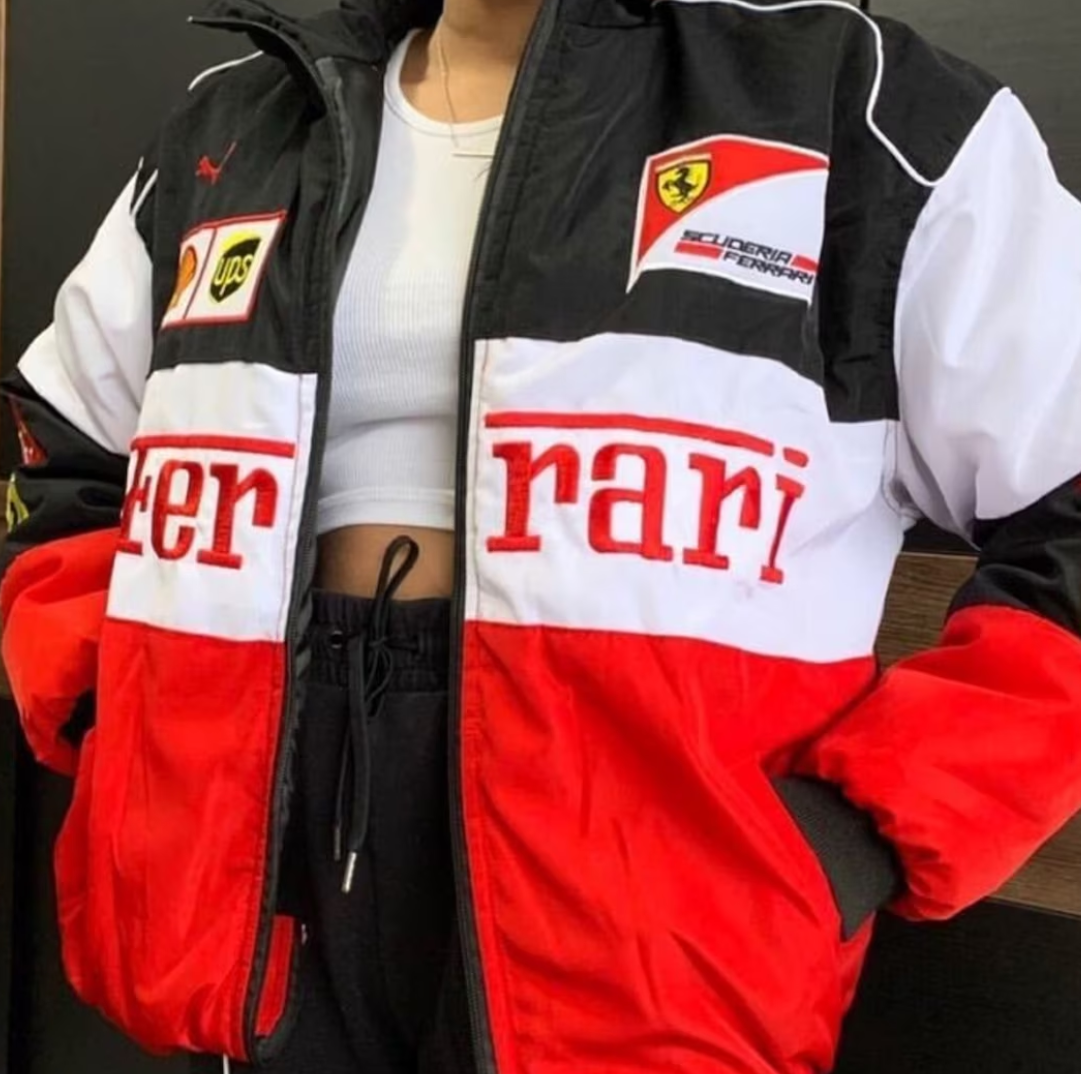 Giacca Team Corse Rari F1 – Giacca Scuderia Motorsport con Zip