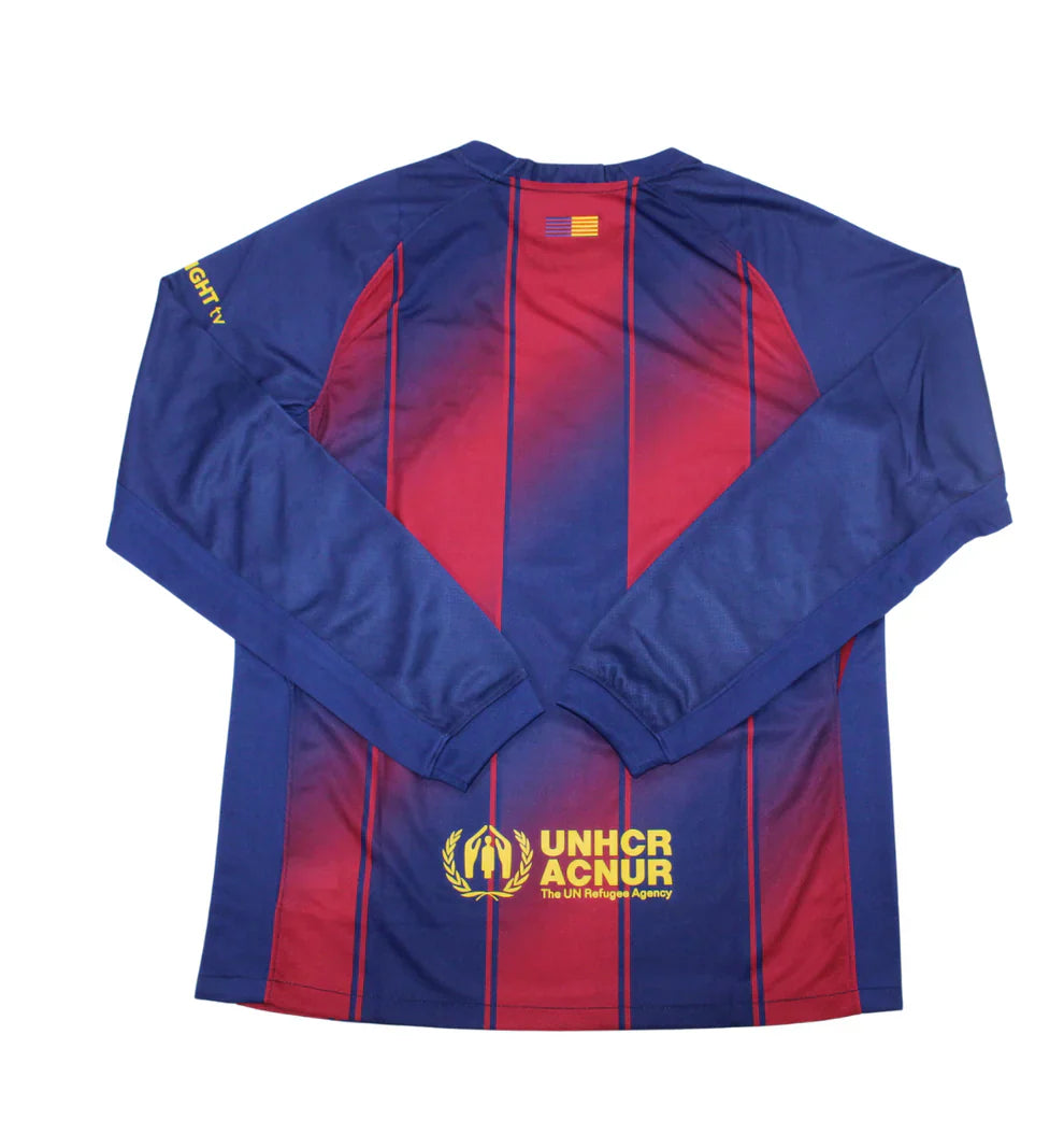 FC Barcelona 2025/2026 Home Long Sleeve Jersey
