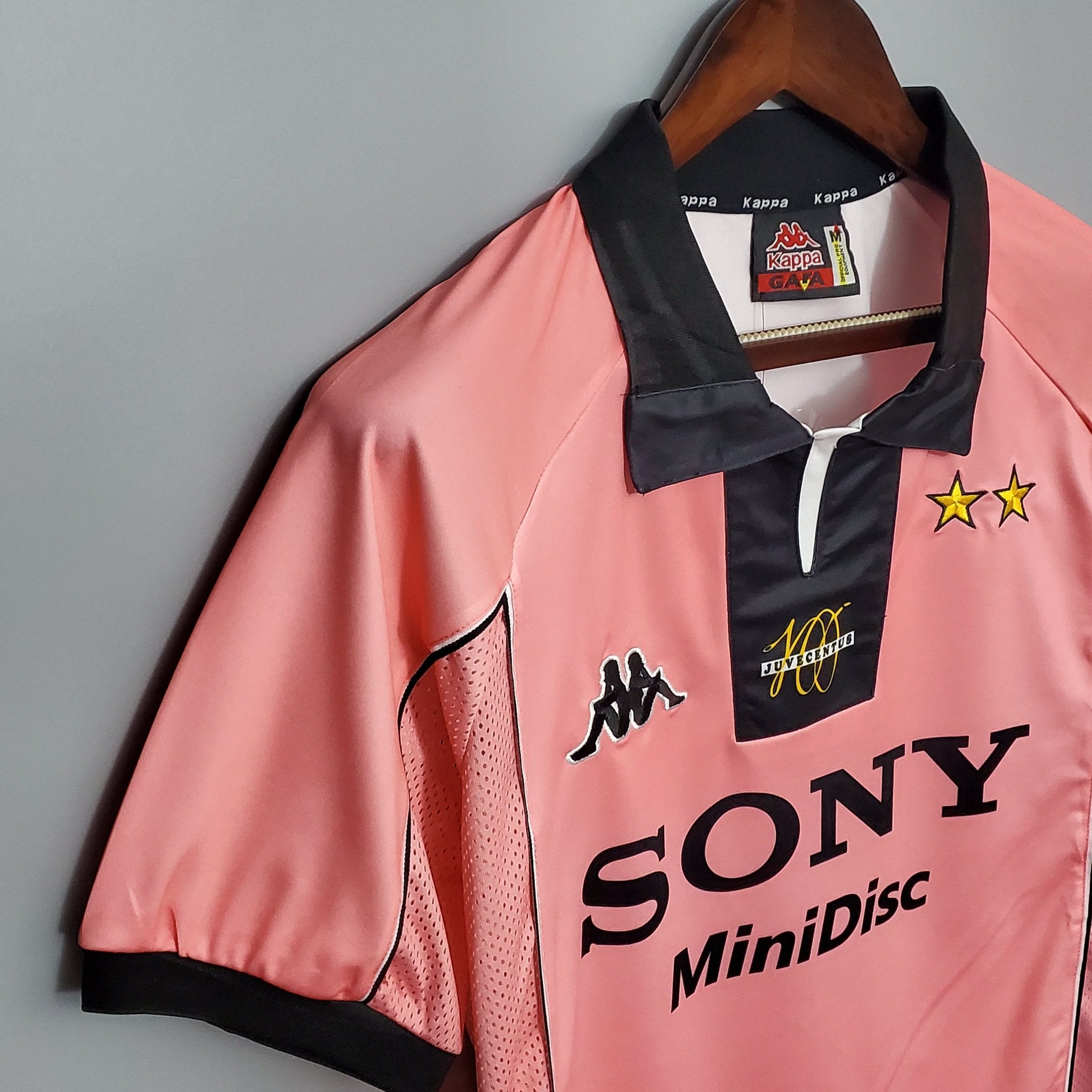 Camisola Retro Fora Juventus Rosa 1997-1998