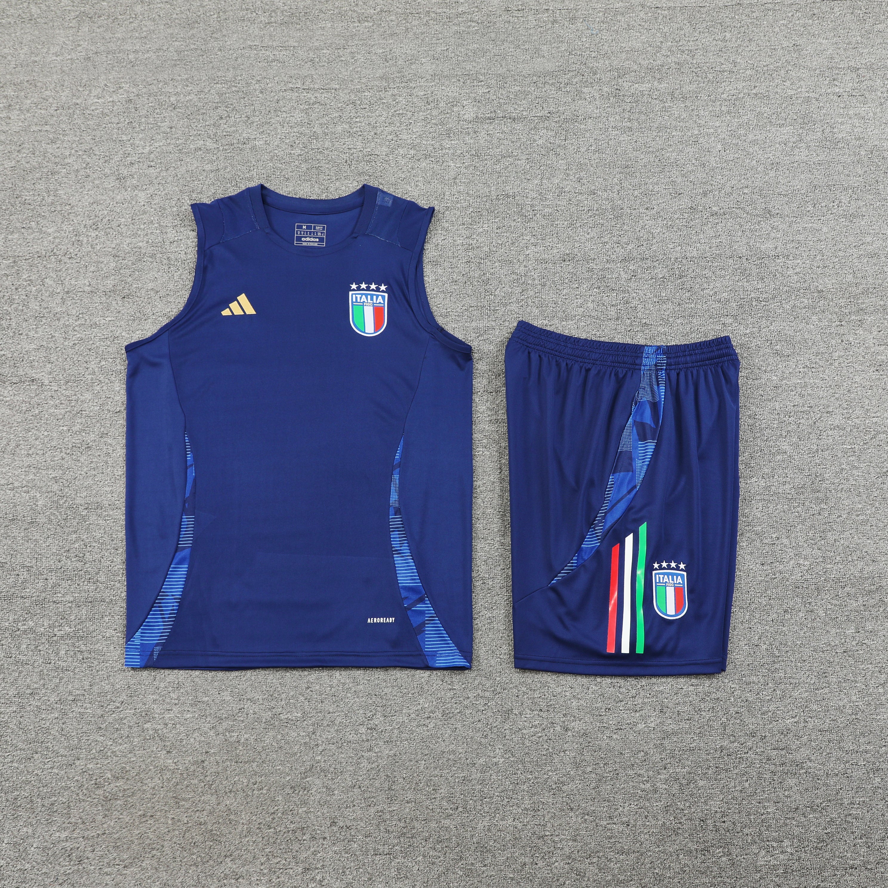 Conjunto de Treino Verão Azul Itália 2024/25