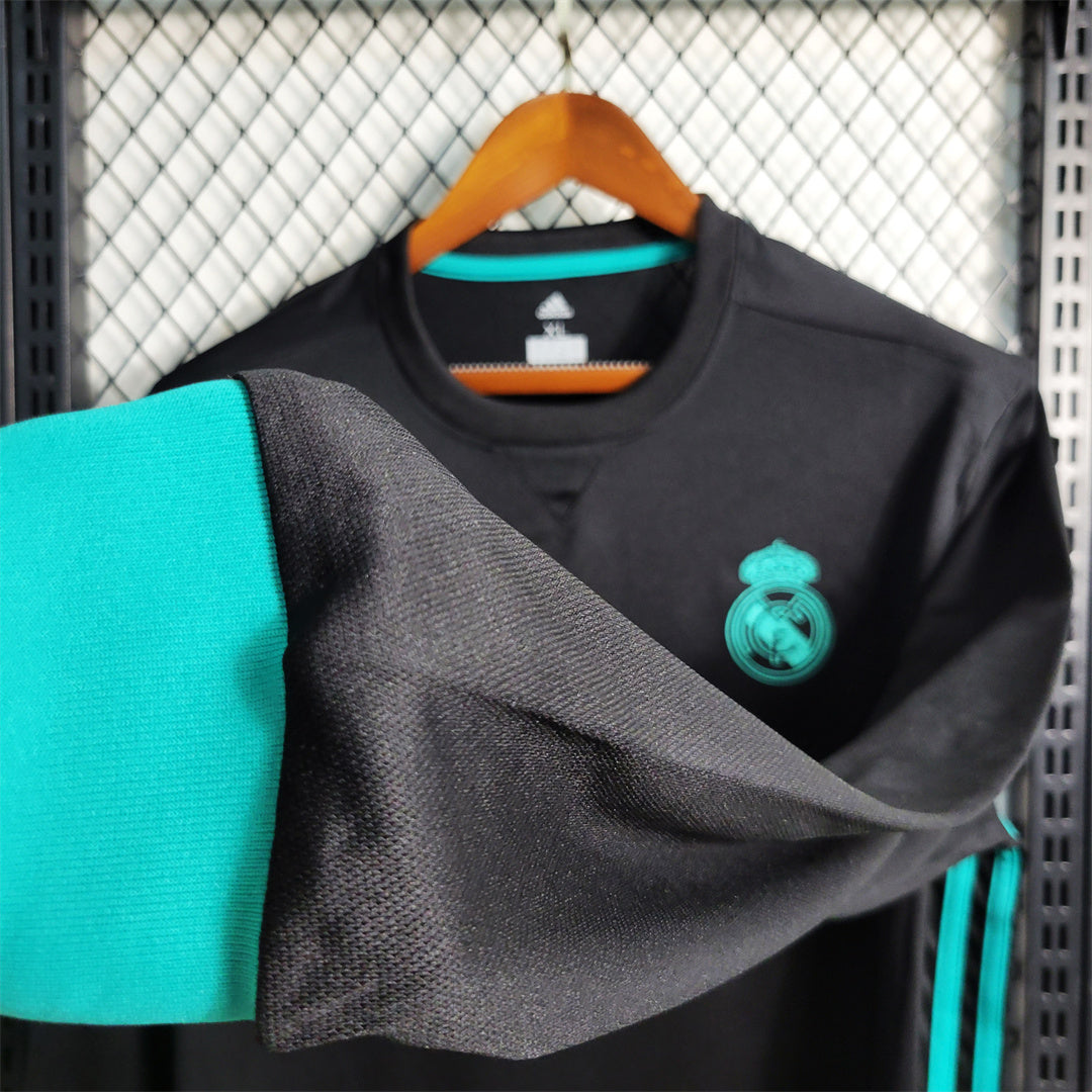 2017/2018 Real Madrid Auswärts Retro Trikot Langarm