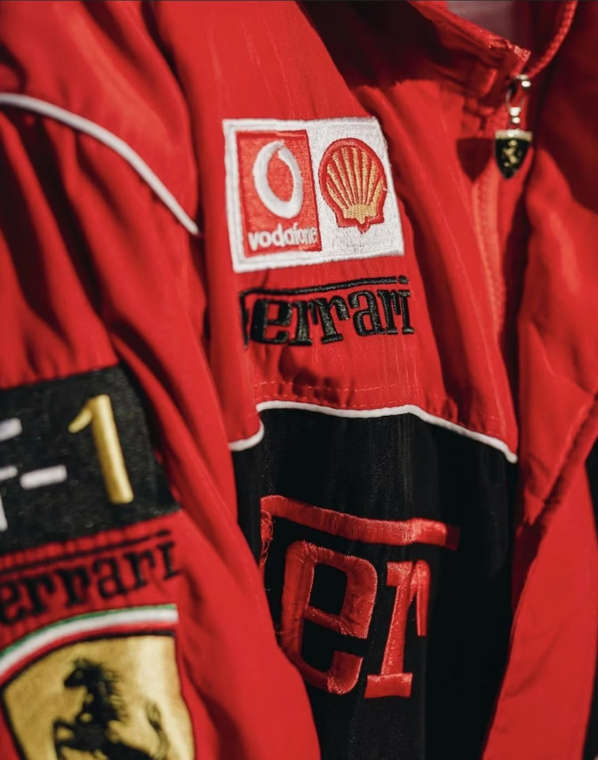 Rari F1 Racing Team Jacket – Red Scuderia Motorsport Zip-Up Coat