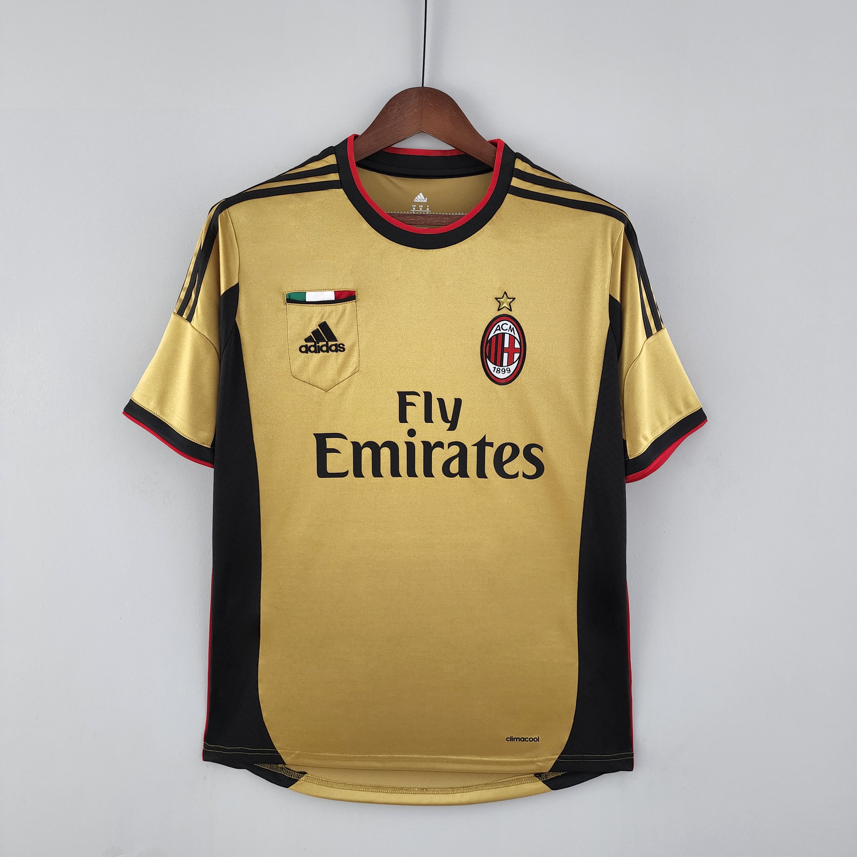 Camiseta dorada retro AC Milan 2013/14