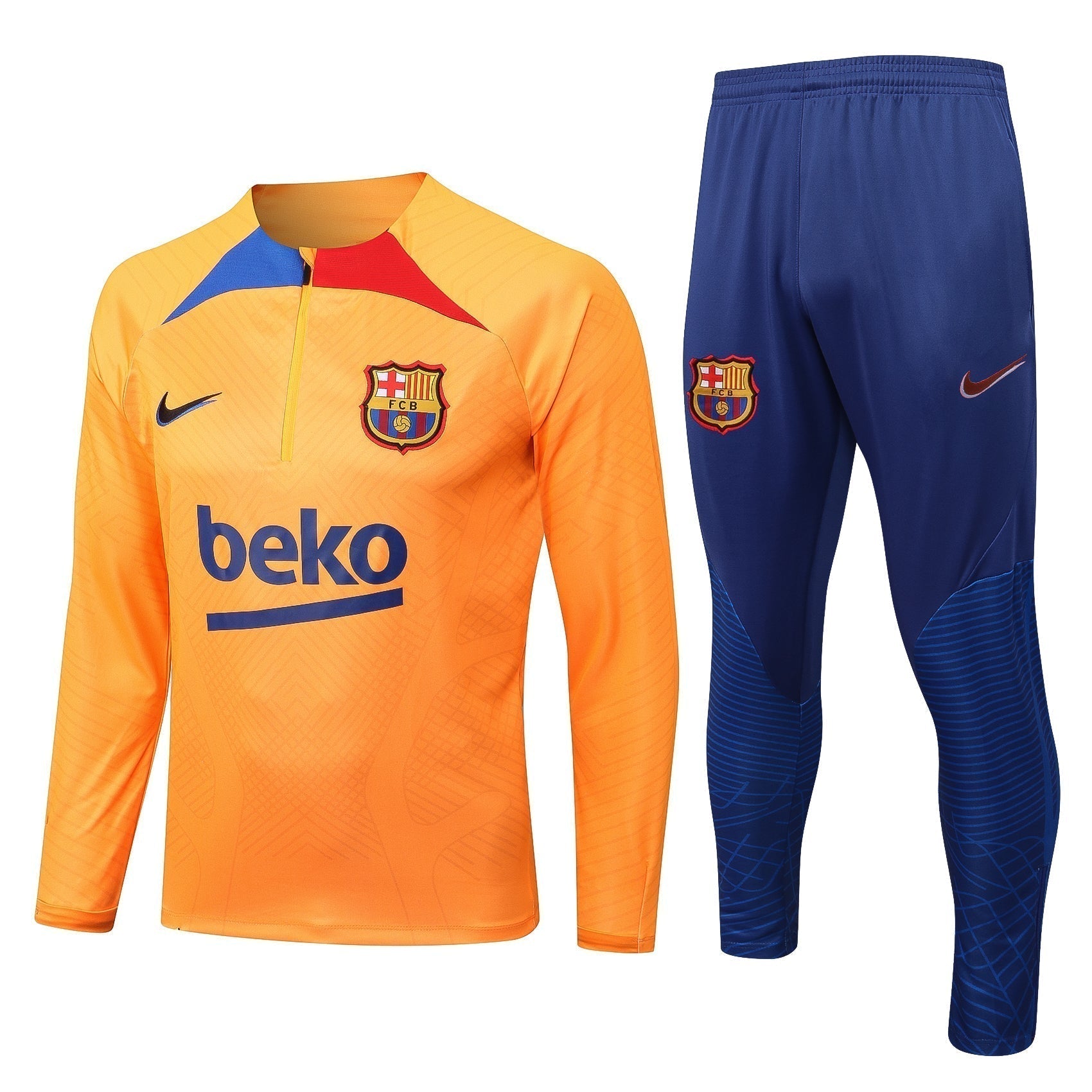 Barcelona 22-23 Fato de Treino Laranja