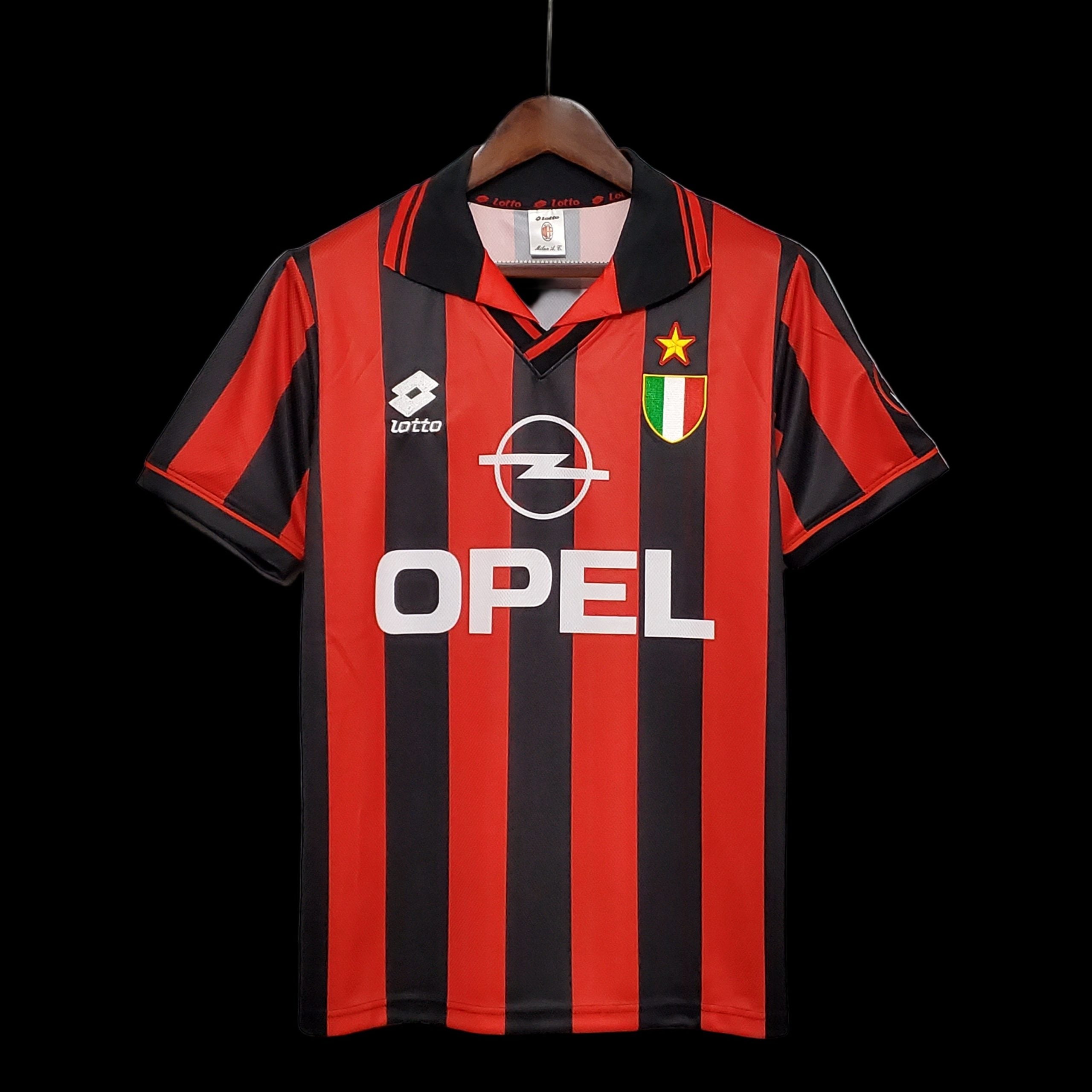Camiseta retro de local AC Milan 1996-1997