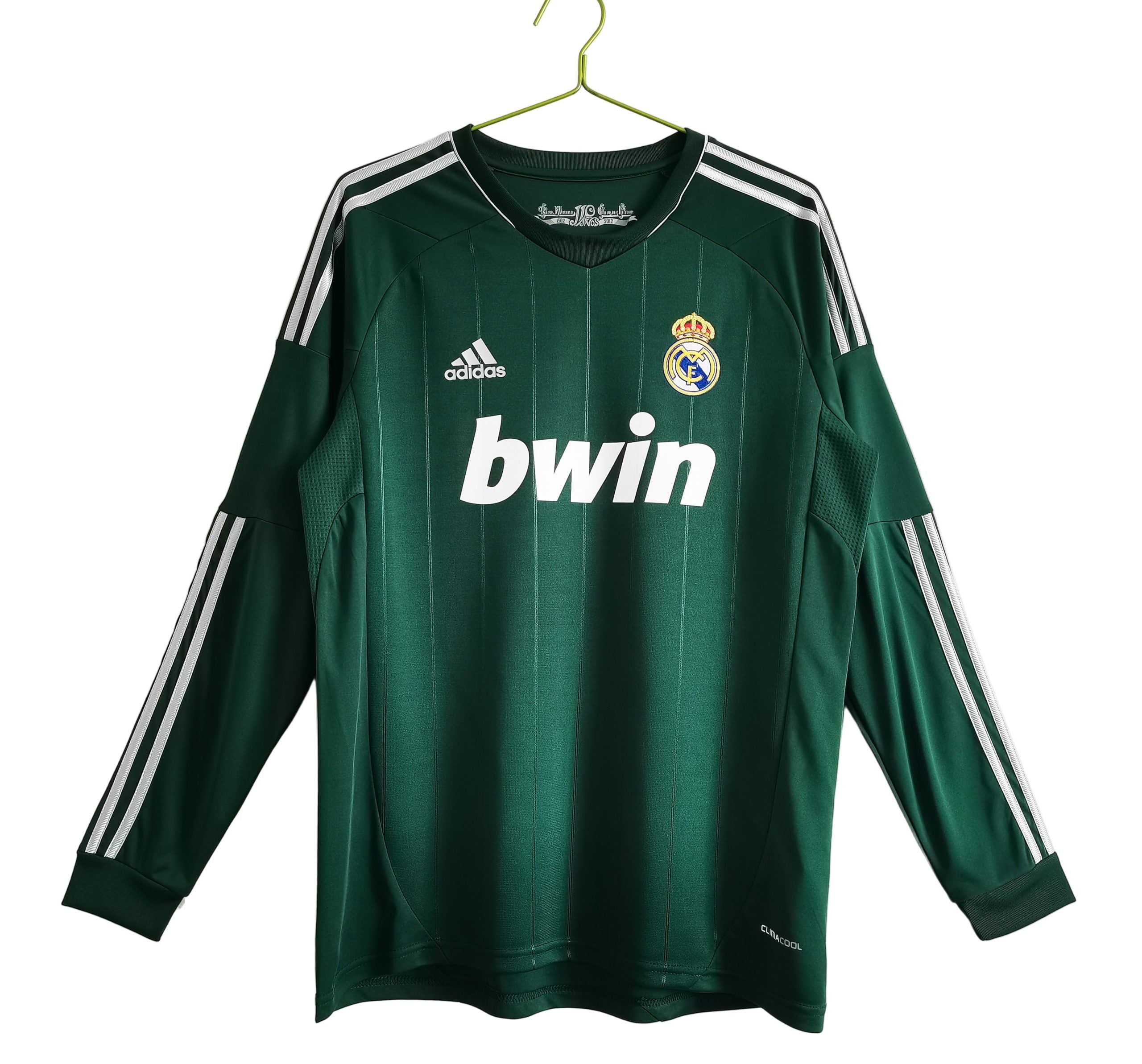 2012/2013 Real Madrid Grünes Retro Langarmtrikot