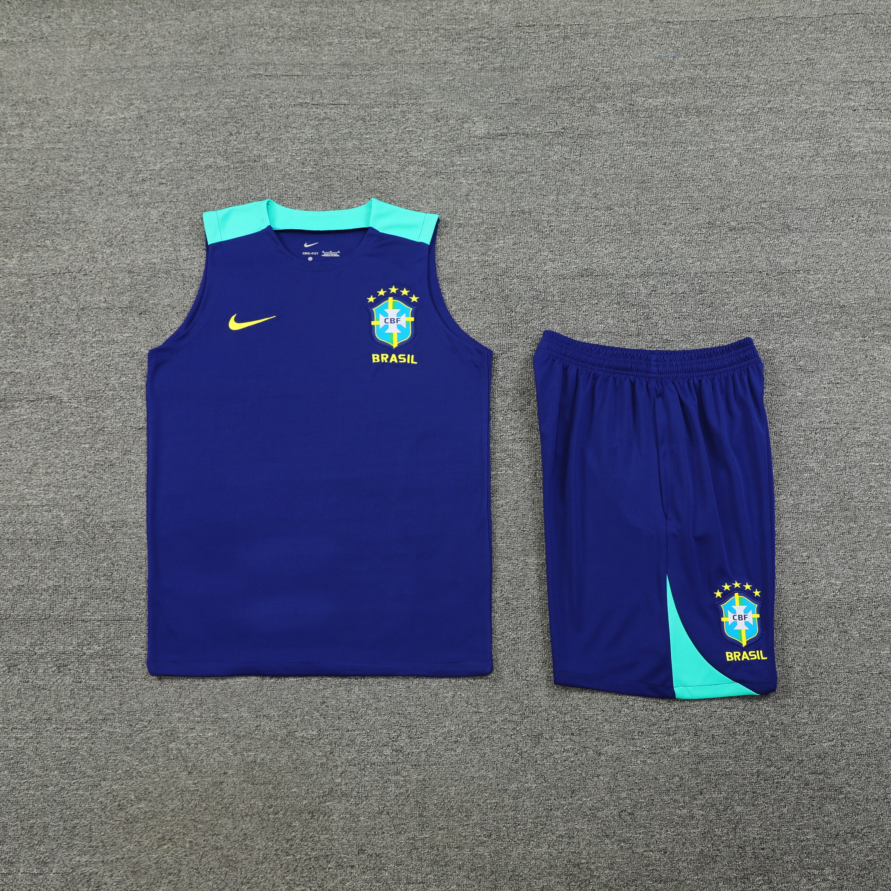 Set Allenamento Blu Scuro Brasile 2024/25