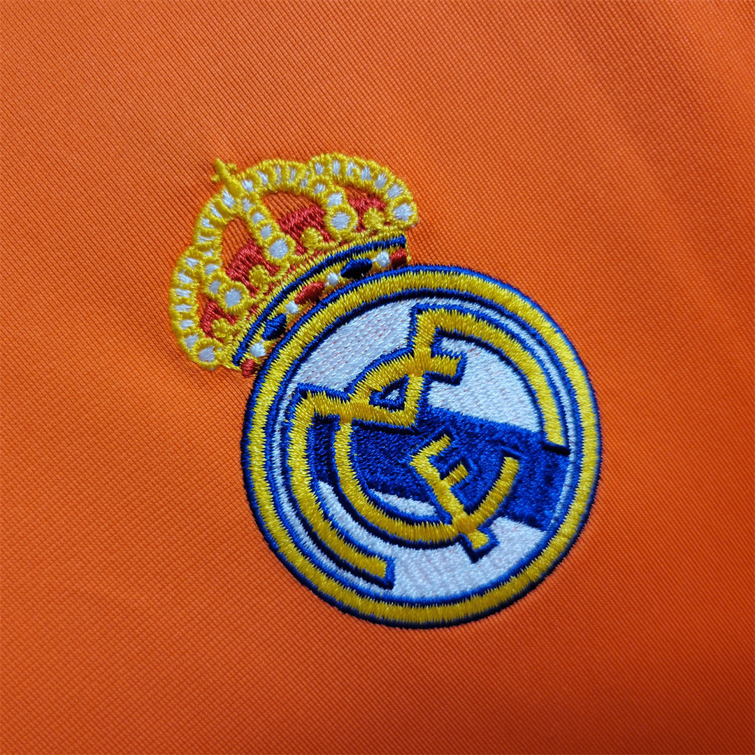 2013/2014 Real Madrid Oranges Drittes Trikot Langarm Retrotrikot