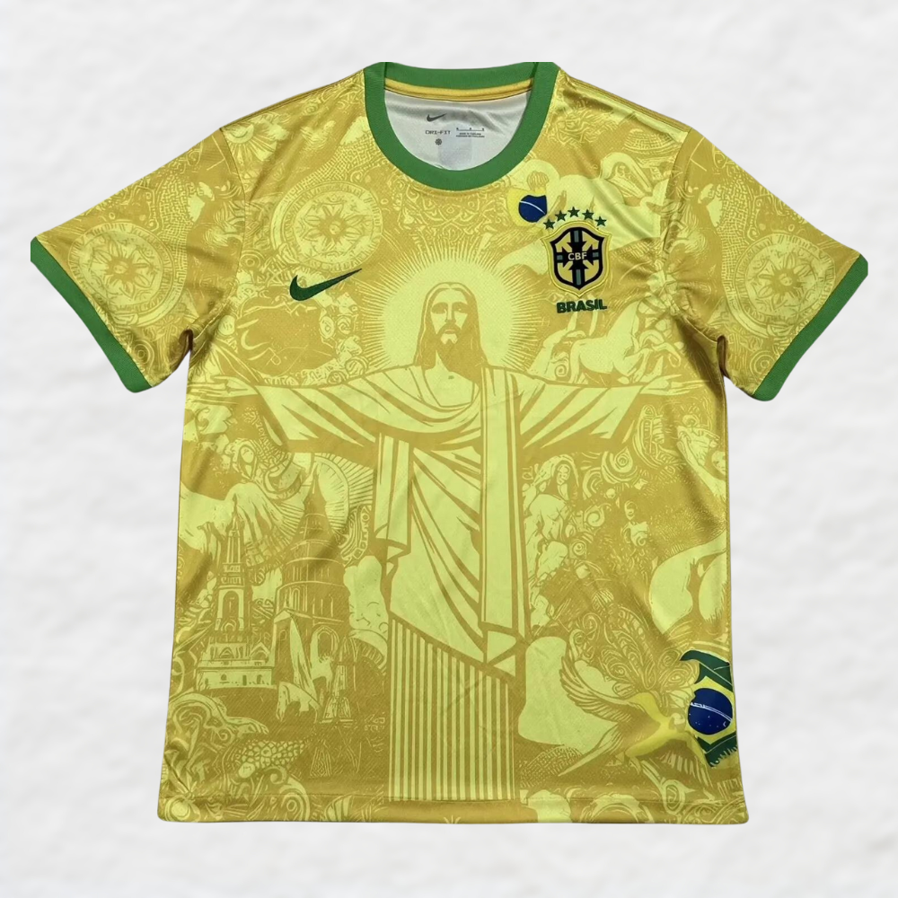 Maglia Edizione Speciale GIALLO BRASILE 2024/25 ‘GESÙ CRISTO IL REDENTORE’