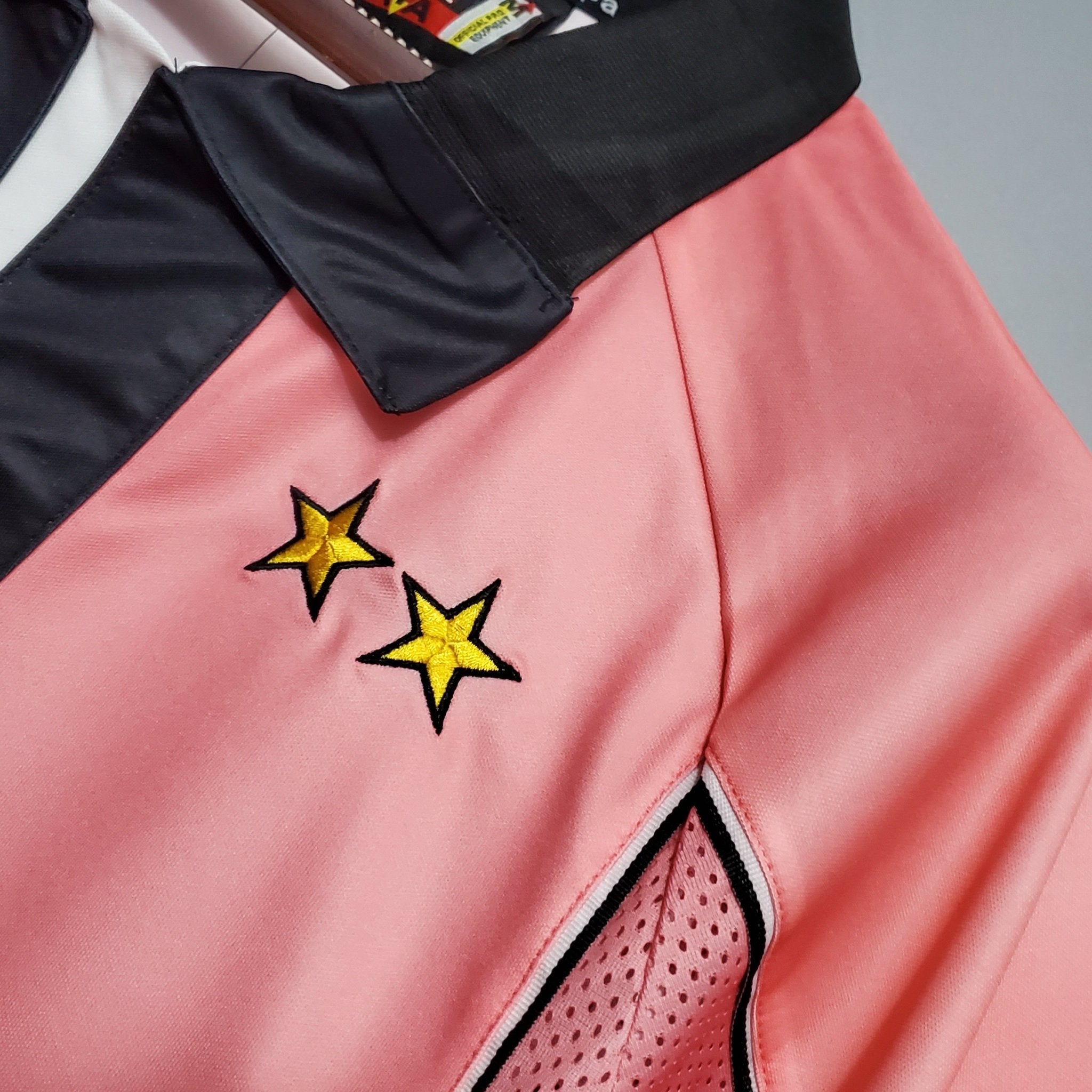 Camisola Retro Fora Juventus Rosa 1997-1998