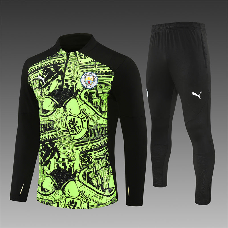 Tuta Manchester City 24/25 Nera e verde