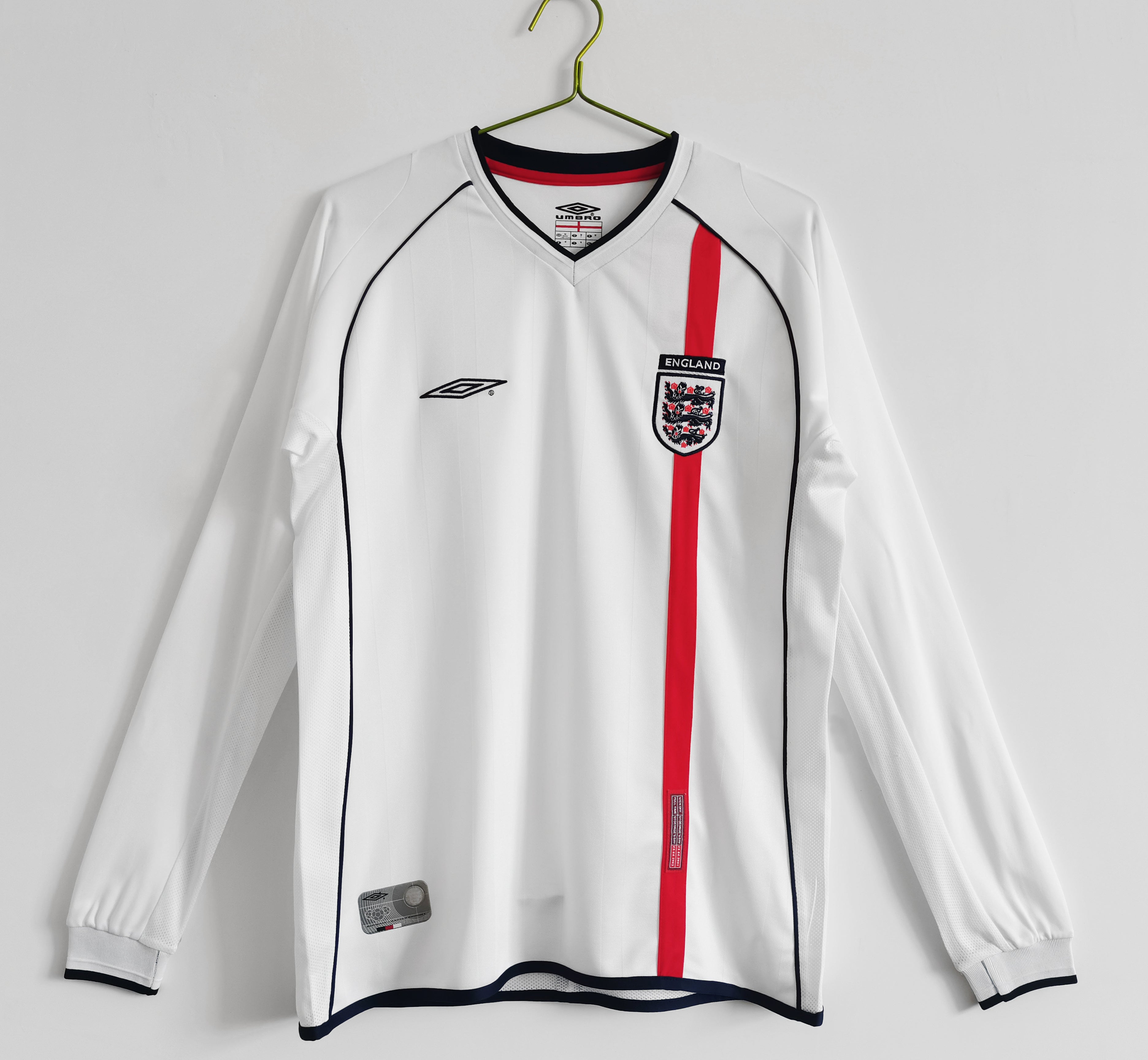 Equipamento Principal de Manga Comprida Inglaterra 2002