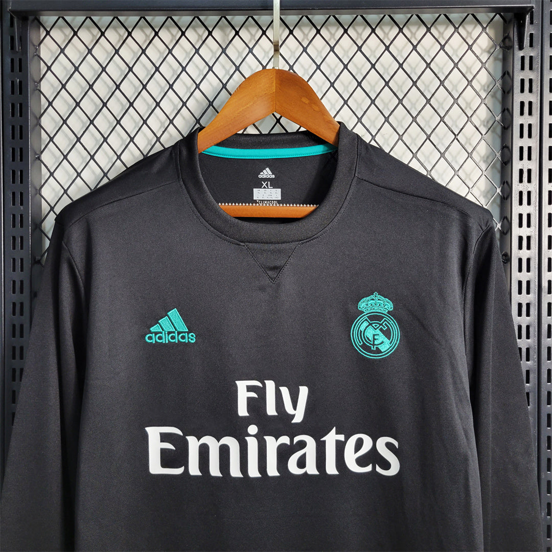 2017/2018 Real Madrid Auswärts Retro Trikot Langarm