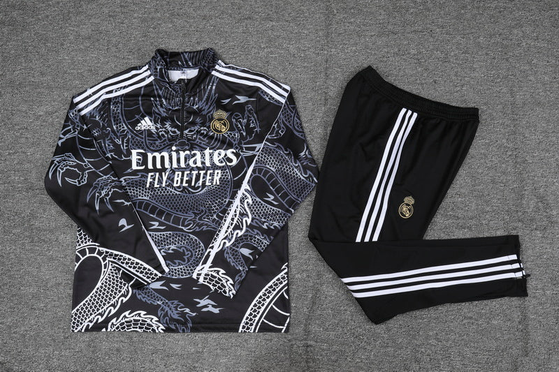 Tuta Real Madrid Nera Drago Edizione Speciale
