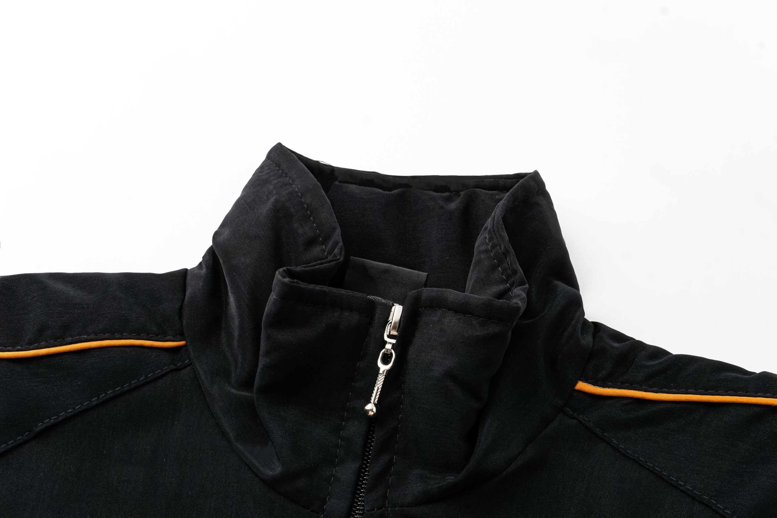 Veste Équipe de Course Lamborghini – Manteau zippé Motorsport noir avec logos brodés dorés