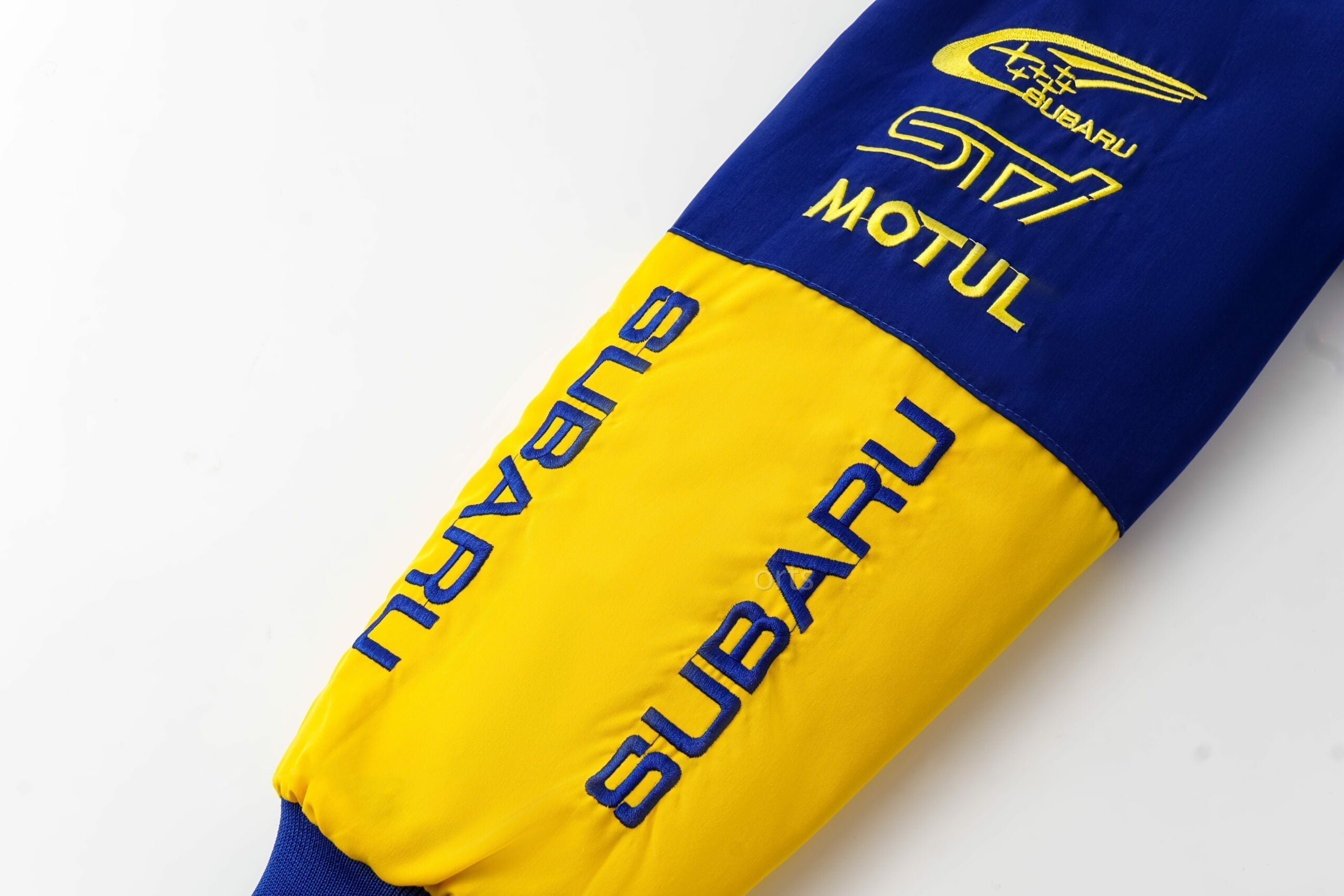 Subaru World Rally Team Jas – Blauwe & Gele Motorsport Racing Ritsjas