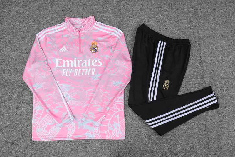 Real Madrid Tracksuit – Pink Dragon