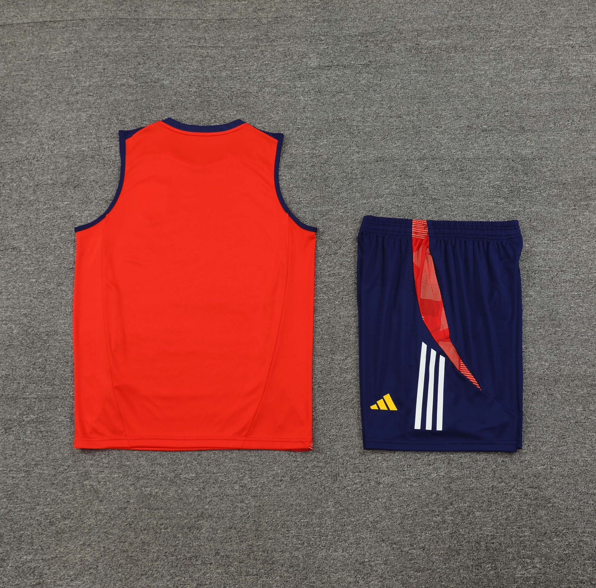 Conjunto de treino de verão sem mangas Espanha 2024/25
