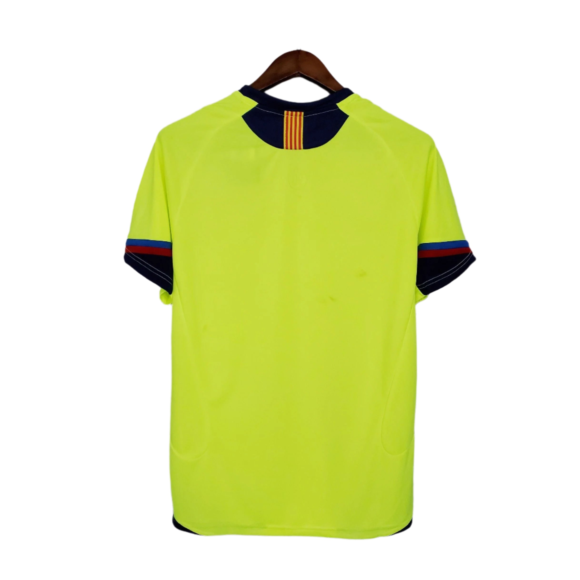 Maillot rétro extérieur Barcelone 2005-2006 (jaune lime)