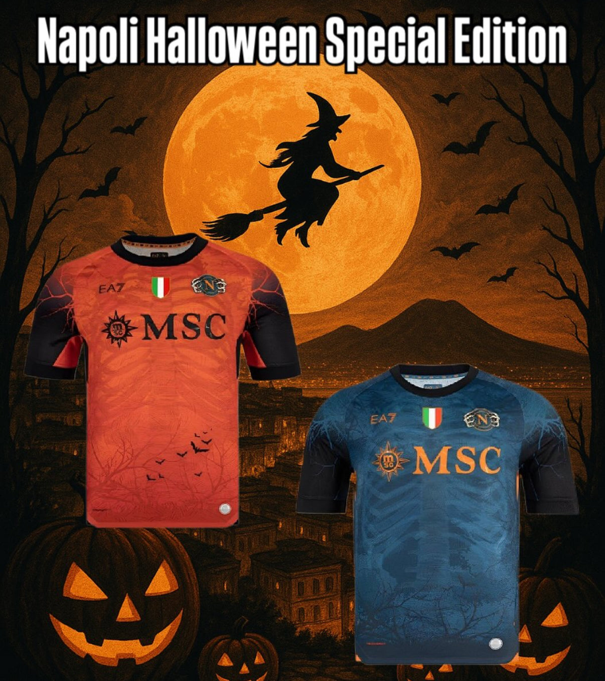 Napoli Halloween Orangen Trikot 2025/2026