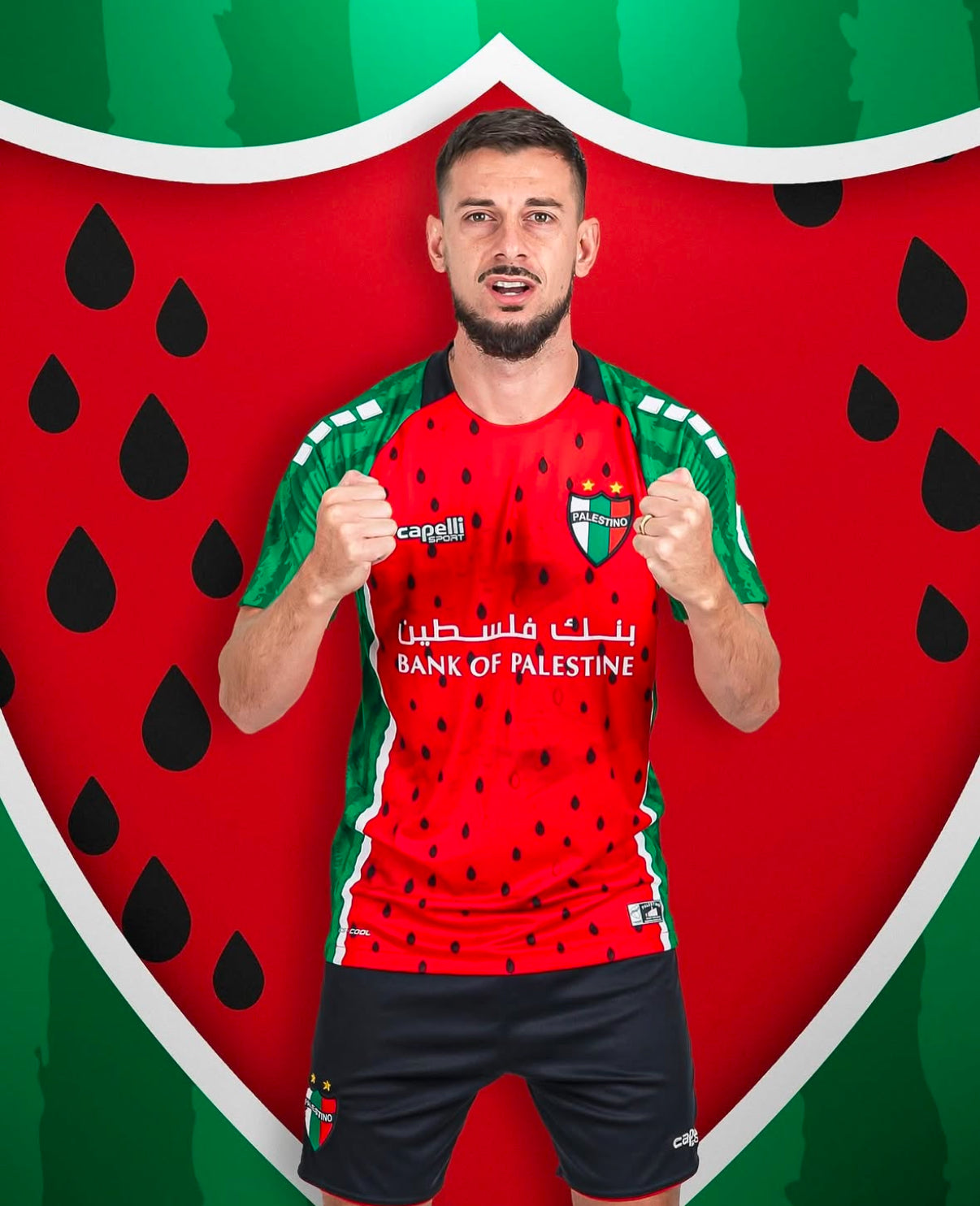 Palästina Wassermelone Fußballtrikot Pelestino 2025/2026