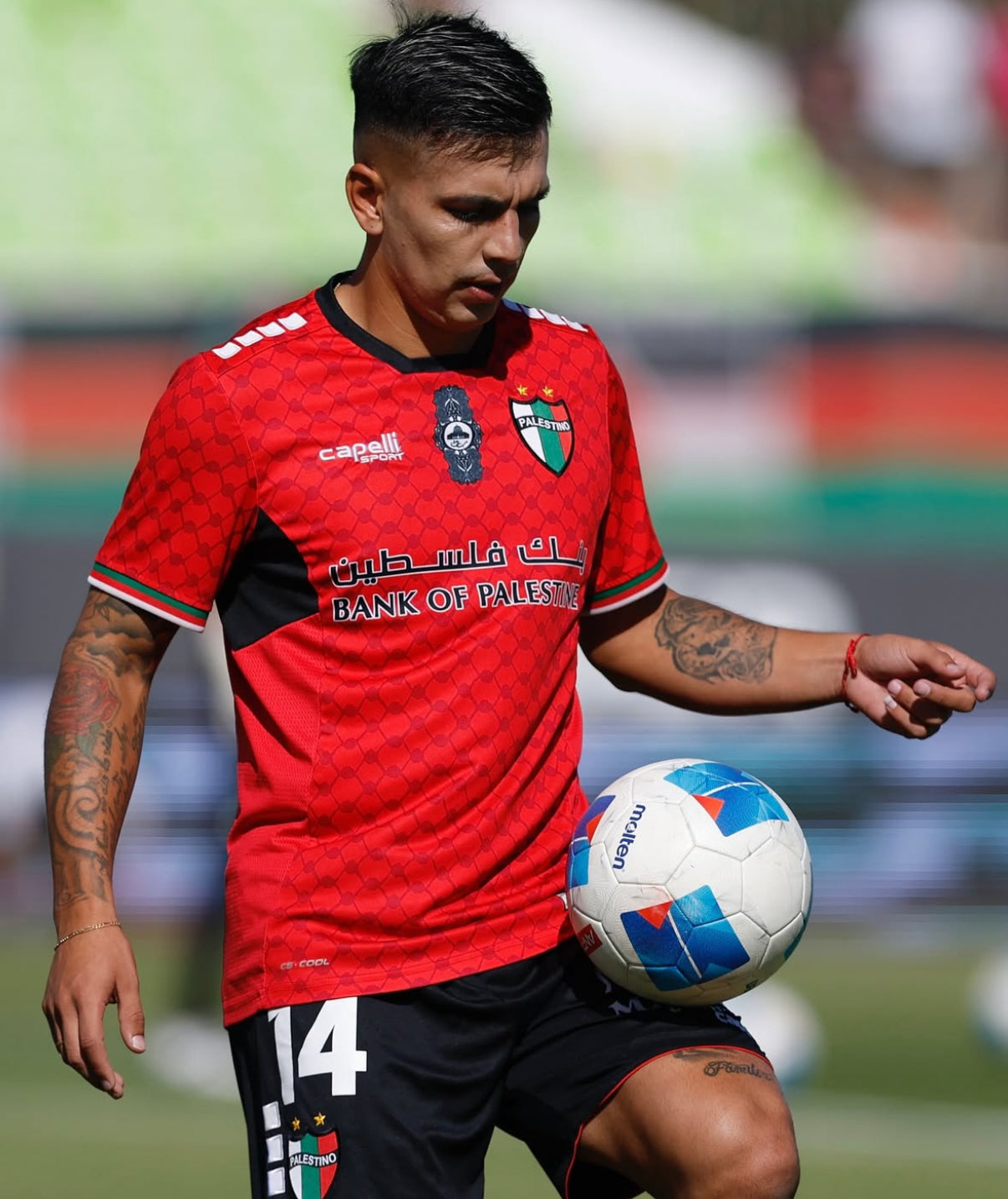 Camisola Vermelha Palestino Palestina 2025