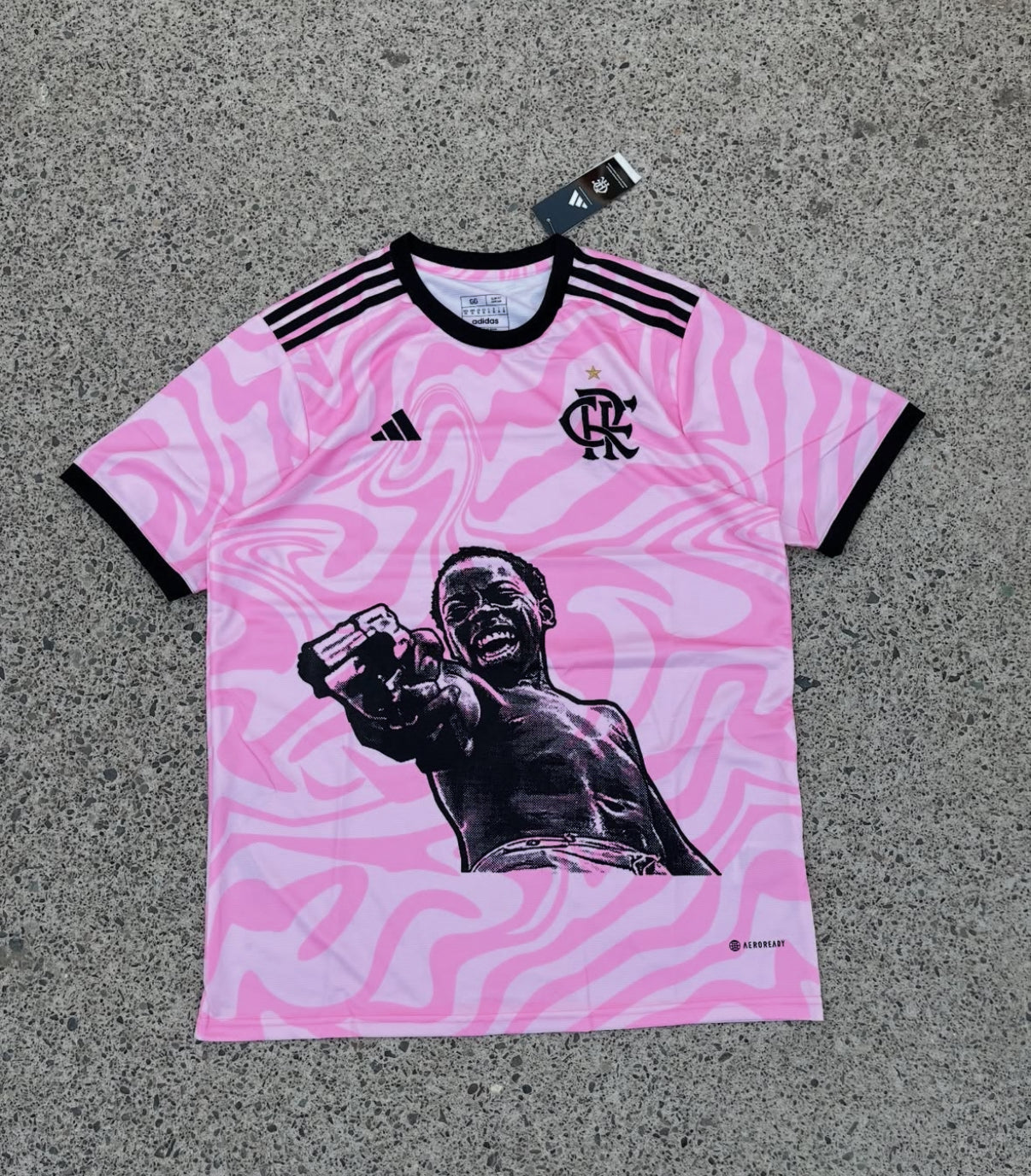 Flamengo X City of God Zé Pequeno Pink Trikot Limitierte Auflage