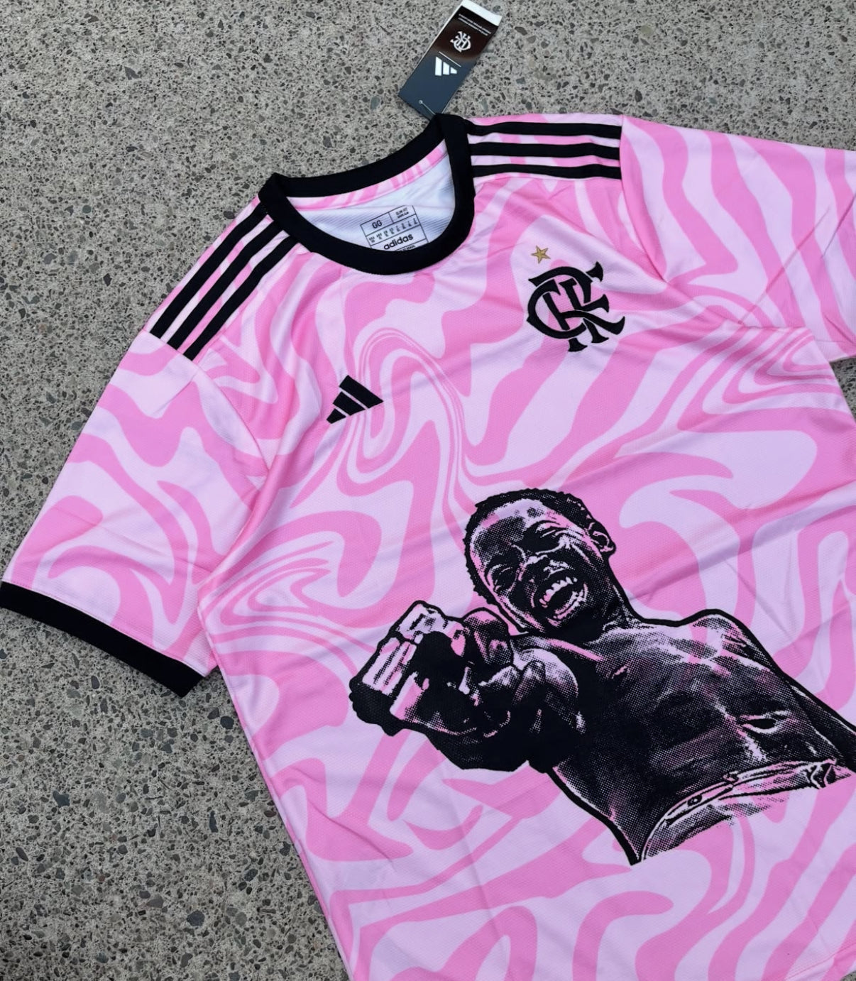 Flamengo X City of God Zé Pequeno Pink Trikot Limitierte Auflage