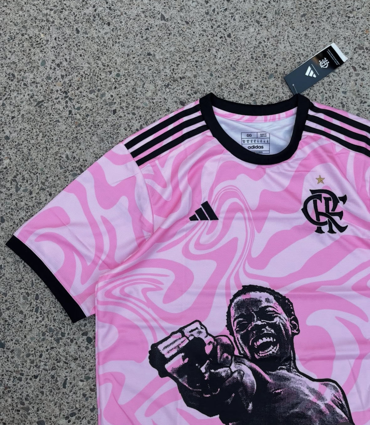Flamengo X City of God Zé Pequeno Pink Trikot Limitierte Auflage