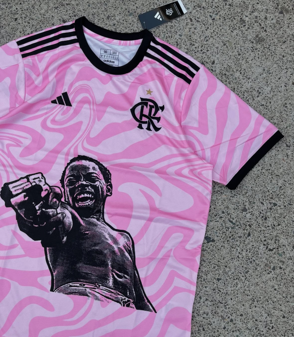 Flamengo X City of God Zé Pequeno Pink Trikot Limitierte Auflage