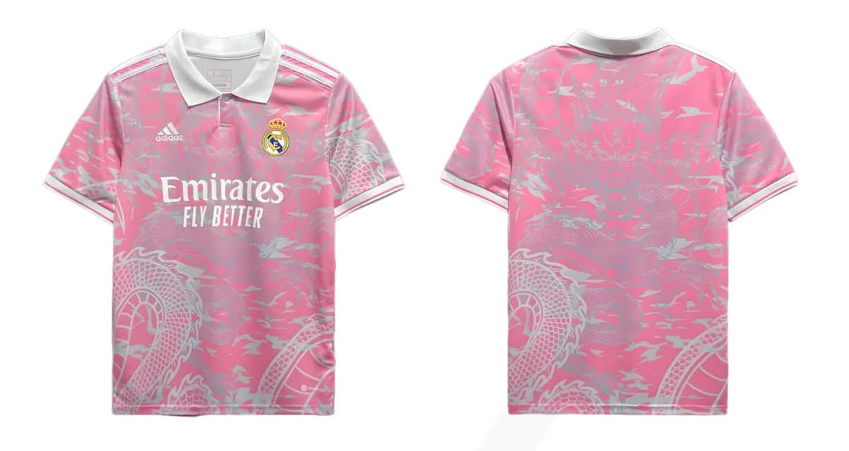Real Madrid Pinker Drachen Trikot