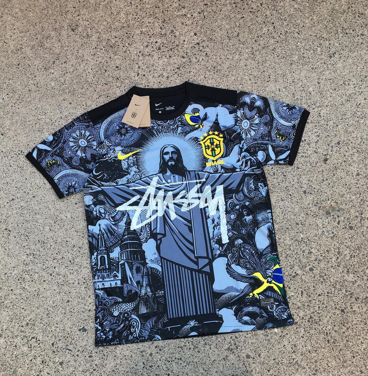 BRAZIL X JESUS CHRIST X STUSSY SONDERAUSGABE (SCHWARZ)