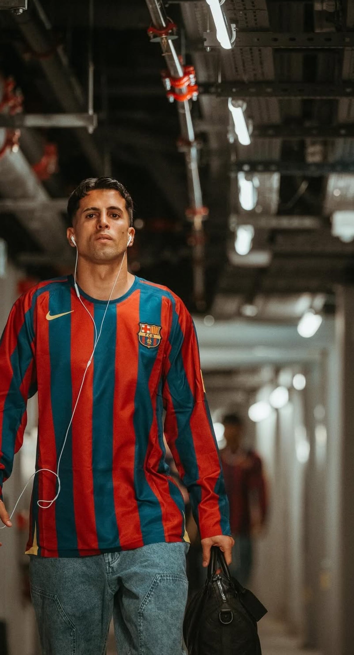 Ronaldinho Retro-Trikot Langarm Barcelona 2005