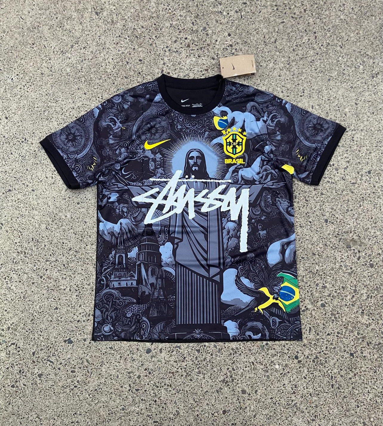 BRAZIL X JESUS CHRIST X STUSSY SONDERAUSGABE (SCHWARZ)