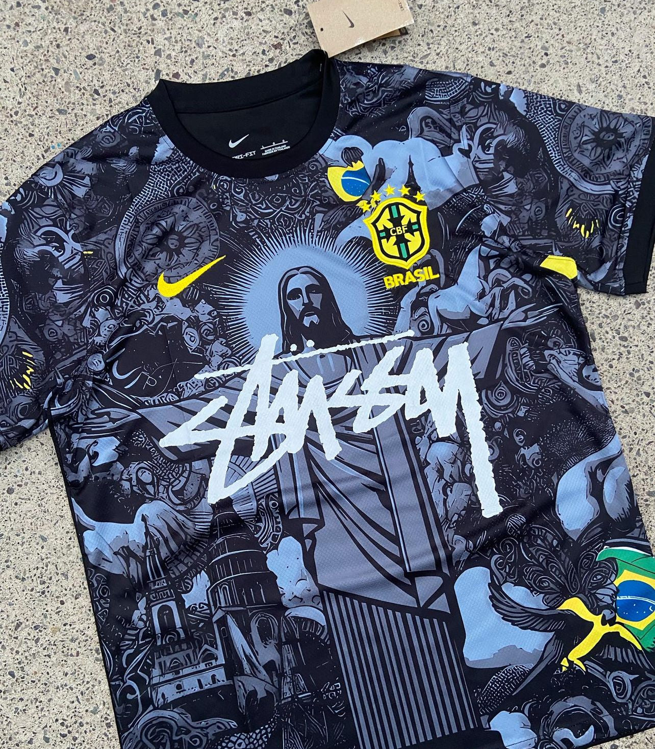 BRAZIL X JESUS CHRIST X STUSSY SONDERAUSGABE (SCHWARZ)