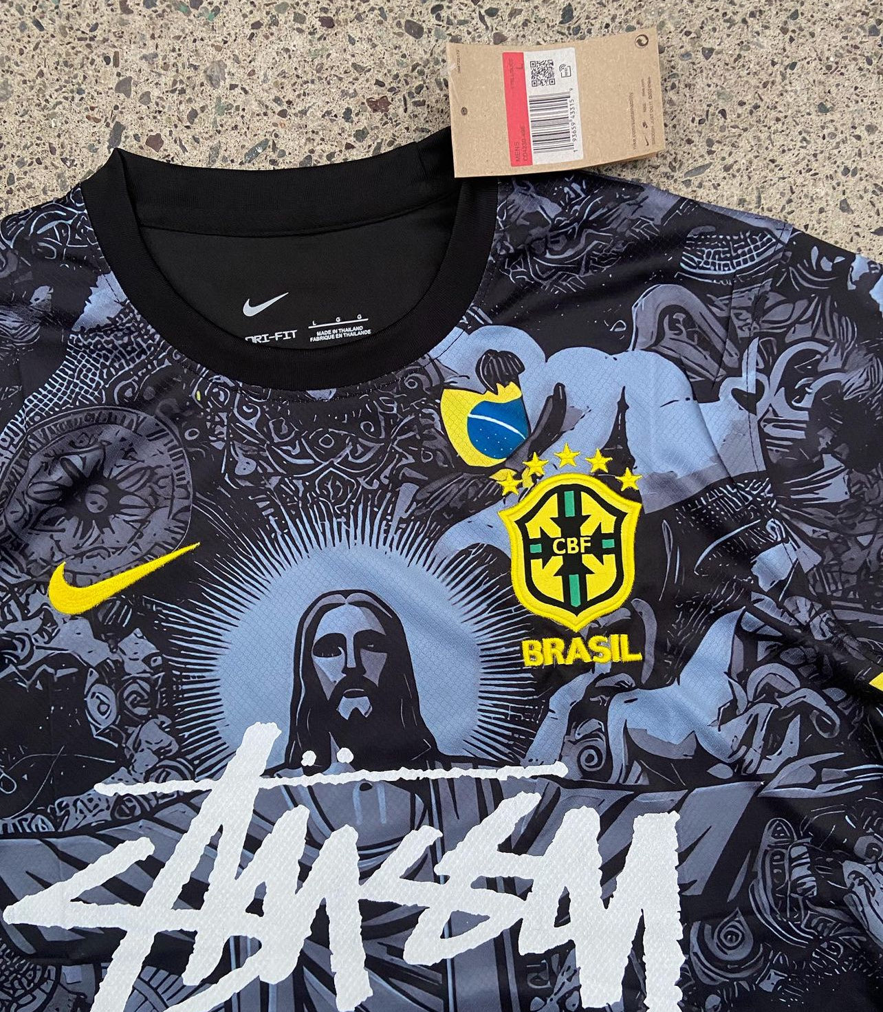 BRAZIL X JESUS CHRIST X STUSSY SONDERAUSGABE (SCHWARZ)