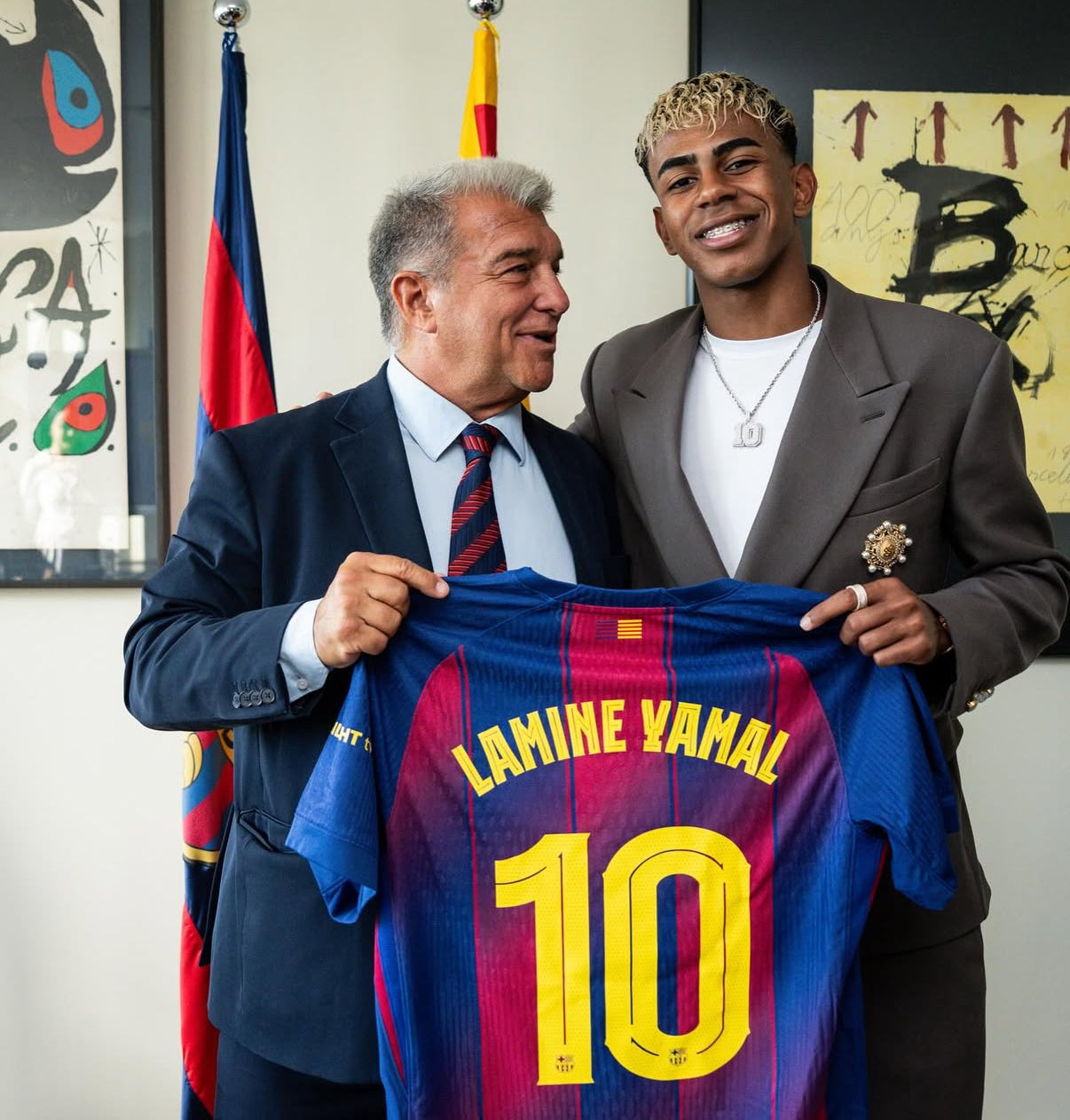 Maglia Fc Barcelona di LAMINE YAMAL NUMERO 10