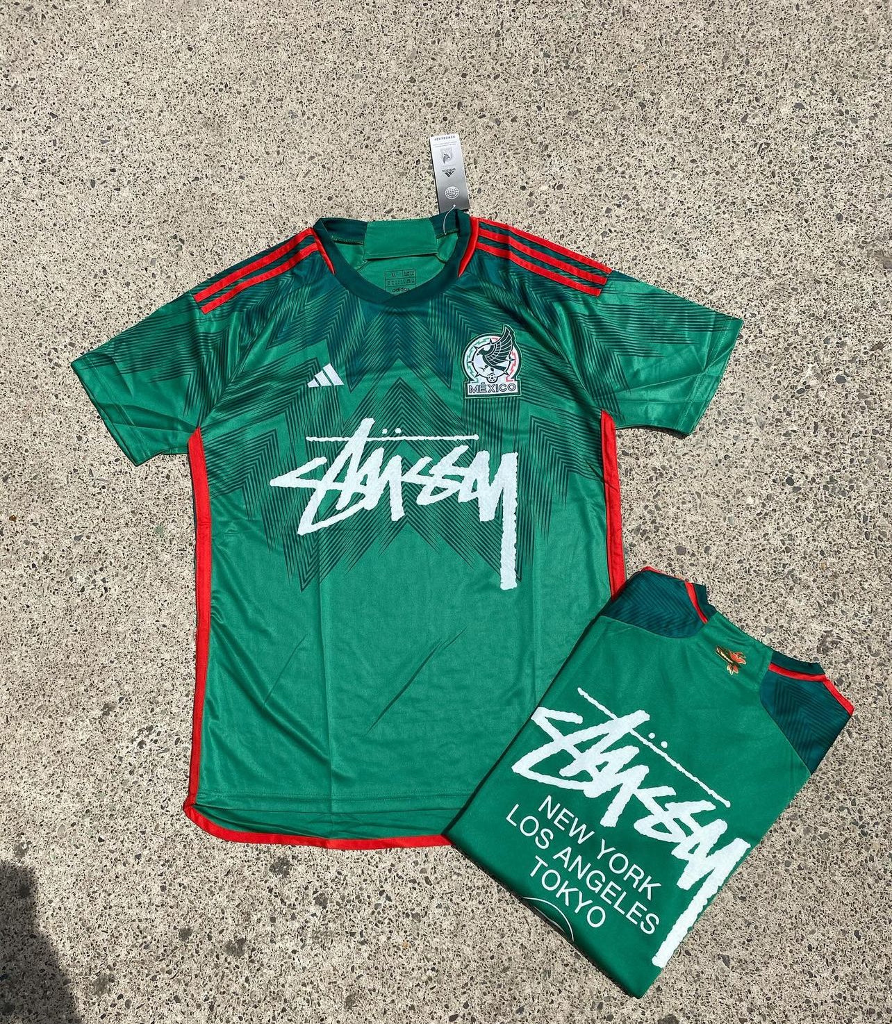 23/24 Mexiko X Stussy Sonderedition Fußballtrikot